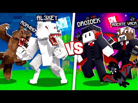 Sobrevivi 100 DIAS no VAMPIRO VS LOBISOMEM do Minecraft - O FILME