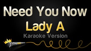 Lady Antebellum - Need You Now (Karaoke Version)