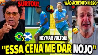 🤣HILÁRIO! CASAGRANDE, JUCA KFURE SURTANDO AO VIVO COM A VOLTA DE NEYMAR CONTRA A ESCÓCIA!