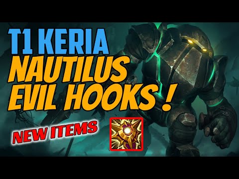 T1 Keria Plays Nautilus Support vs Gragas Challenger Gameplay New Items Season 11 Locket Of The Iron
