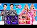 Pink Girls Vs Black Boys In ClassRoom Makeover Challenge!