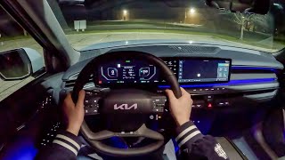 2024 Kia EV9 Land - POV Night Drive (Binaural Audio)