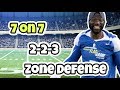 7 on 7 Flag Football 2-2-3 Zone Defense