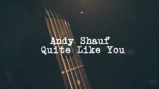 ANDY SHAUF - QUITE LIKE YOU ( LYRICS VIDEO)