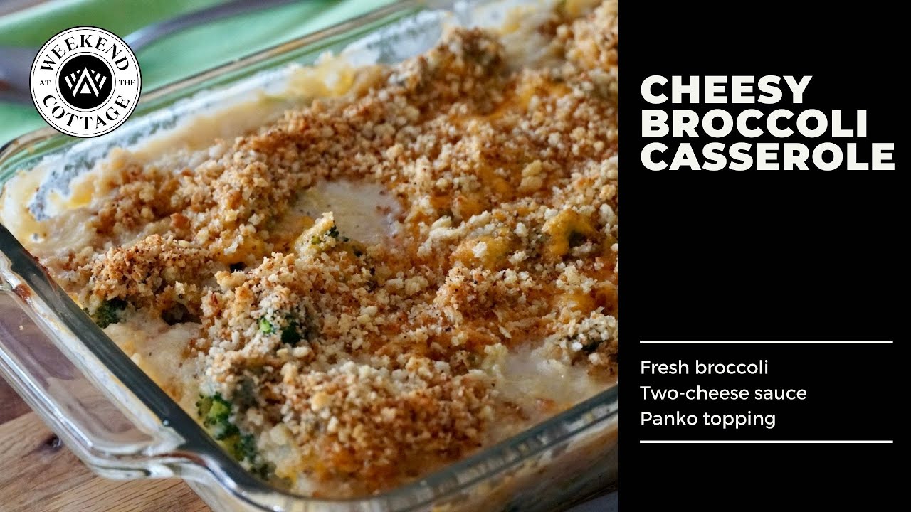 CHEESY BROCCOLI CASSEROLE - Gruyère + Cheddar!