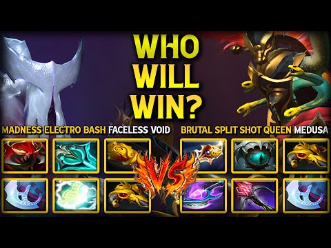 WHO WILL WIN? BETWEEN MADNESS ELECTRO BASH FACELESS VOID VS. BRUTAL SPLIT SHOT MEDUSA 7.39e DOTA 2