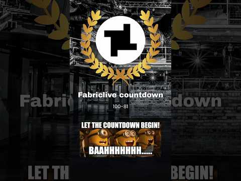 100–81 in my FabricLive Top 100. My list, your debate.#fabriclive #djmix #top100