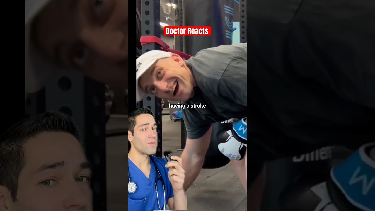 He had a stroke mid workout?!