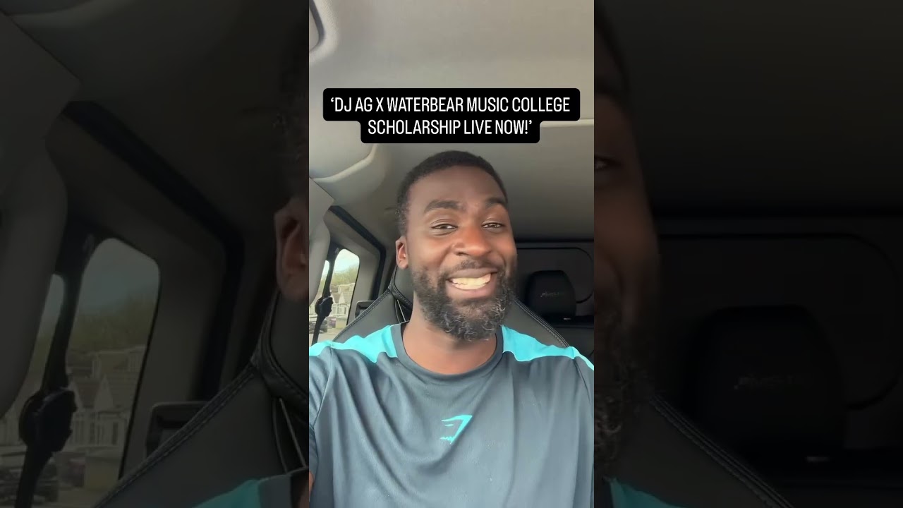 APPLICATIONS ARE OPEN 🚨 The DJ AG x waterbearcollege scholarship is LIVE right now 🎓🎶 This