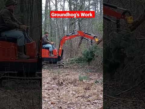 Gardner's GroundHog's KH14G using Rake attachment