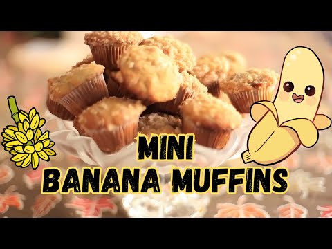 How To Make Mini Banana Muffins | Simply Bakings
