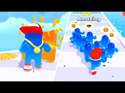 Join Blob Clash 3D 🌈🎬🎪 Max Level Walkthrough