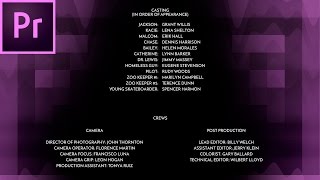 Create Smooth Beautiful Rolling Credits in Premiere Pro CC