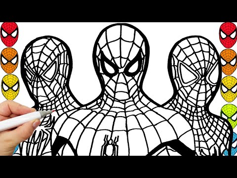 Spider-Man Coloring Pages Spider-Man No Way Home  drawing compilation