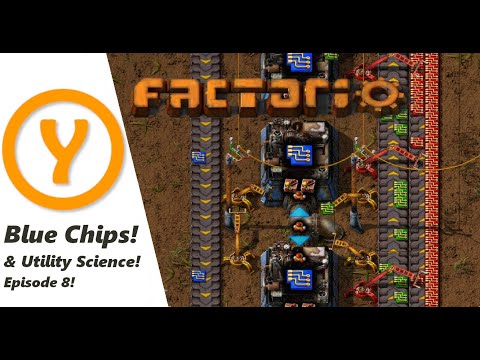 Factorio Beginner Guide / Tips / How to! Blue Chips & Utility Science Packs! Episode 8