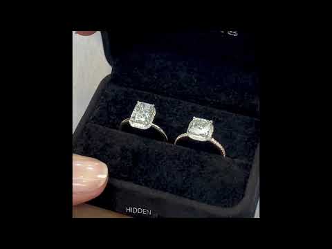 Lab Grown Diamond Rings: Cushion Cut VS Radiant