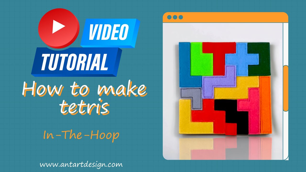 TETRIS Jigsaw Puzzle Game Embroidery file