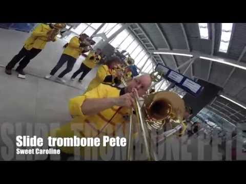Slide trombone with GoPro