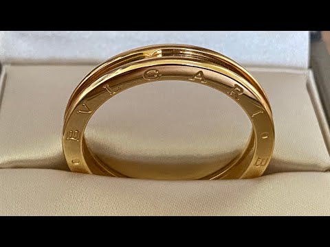 Unboxing Bulgari B Zero 1 yellow gold ring