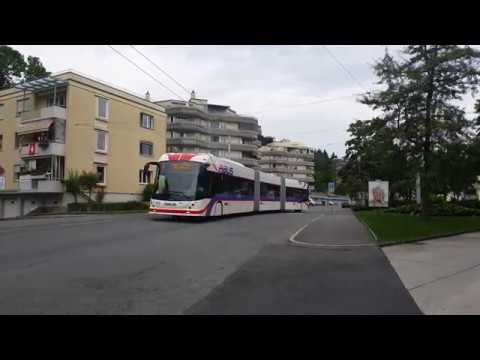 VBL HESS Lightram 4 Linie 8 Hirtenhof - Würzenbach Abfahrt Hirtenhof