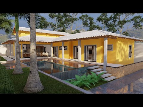 CASA EM L COM 3 SUITES E ESCRITÓRIO P -  ( P - 144)