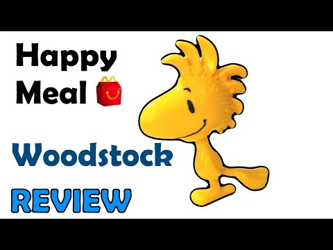 McDonalds Woodstock Peanuts Movie Happy Meal Toy Review 2015
