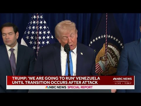 WATCH: President Donald Trump delivers address after Venezuela's Maduro captured