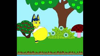 Ankha's Appetite Zone: Isabelle as Her Tasty Treat