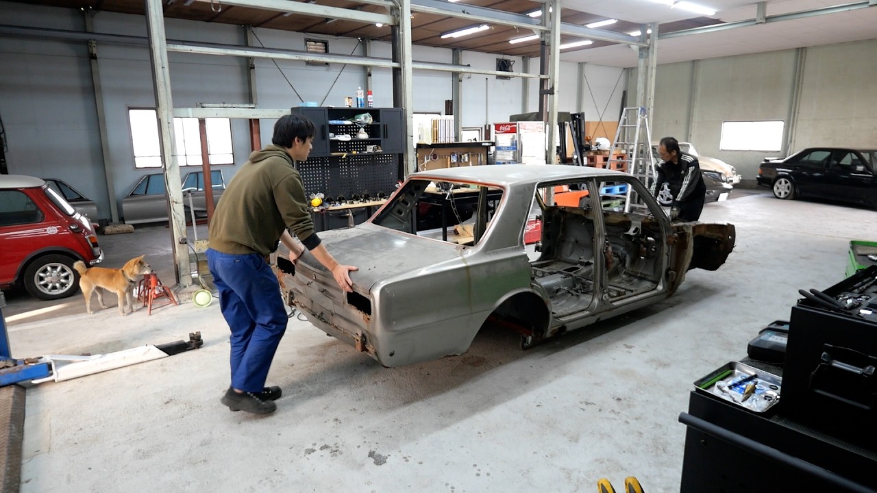 ハコスカのドンガラボディを自由自在に動かせる治具を作ってみた！