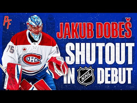 Jakub Dobeš NHL Debut - First Star / 33 Save Shutout for the Montreal Canadiens