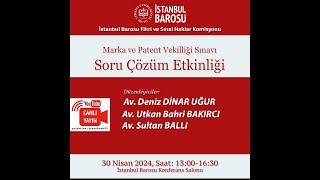 Marka Patent Vekilliği Sınavı Soru Çözüm Etkinliği