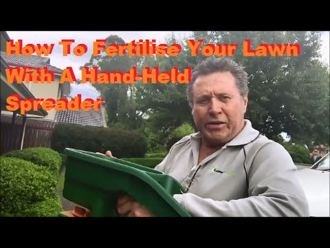 How To Fertilise Lawn With A Handheld Spreader - Spread Fertiliser Evenly and Calibrate Spreader