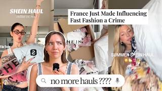 wait, did france *actually* just BAN shein hauls???