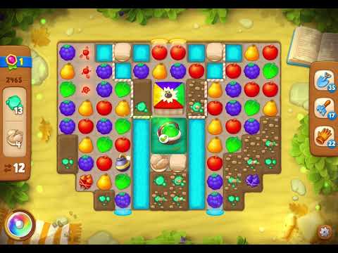 GardenScapes Level 2465 no boosters (17 moves)