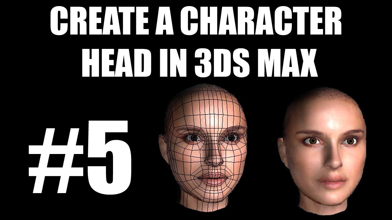 Human Character Head Modelling of Natalie Portman - 3ds Max Tutorial - video 13