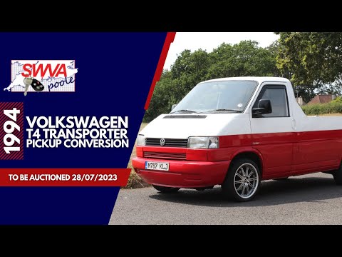 LOT 37 - Volkswagen T4 Transporter Pickup Conversion 1994 | SWVA 28th July 2023 Classic Car Auction