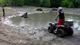 preview picture of video 'Grizzly winching out a 450r'