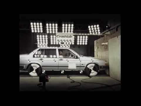 Ancap crash test: Volvo 940GL 1993 frontal test at 56km/h
