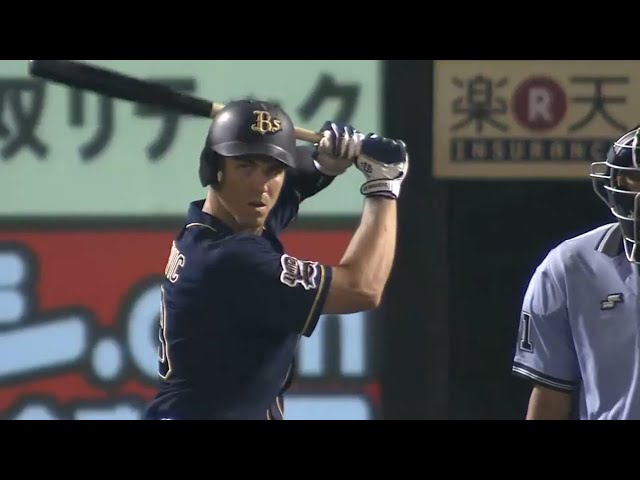 【4回表】バファローズ・ボグセビック 3号ソロを放ち再びリード!! 2016/8/26 E-Bs