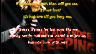 For All Those Sleeping - It&#39;s Not Love (Lyrics)