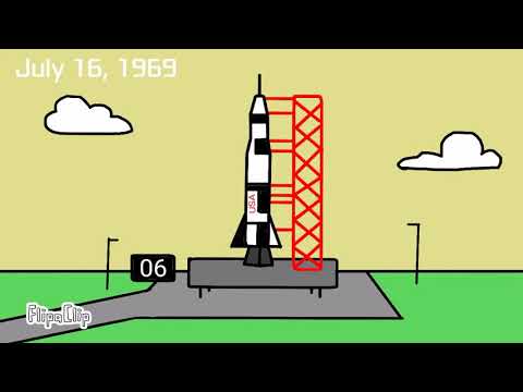 Apollo 11 Animation - The human reaches the Moon