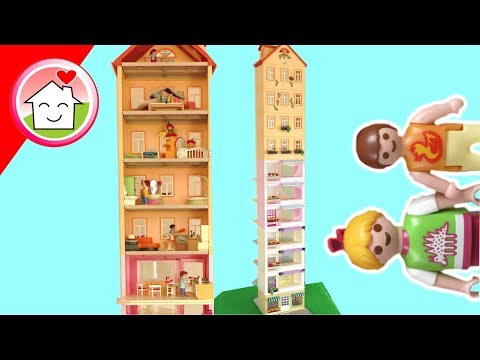Playmobil Hochhaus bauen mit Familie Hauser - PLAYMOMANIA