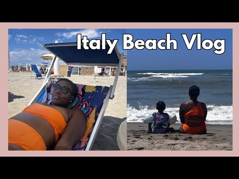 SPEND THE DAY WITH ME AT THE BEACH IN ITALY| Living in Italy Vlog #14| Naples, Italy Beaches