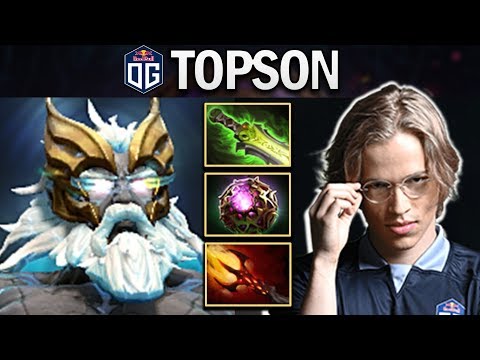 OG.TOPSON ZEUS - INCREDIBLE BURST DAMAGE - DOTA 2 7.24 GAMEPLAY