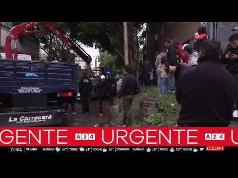 🔴 LA TORMENTA DEJÓ AUTOS APILADOS EN SAN MARTÍN