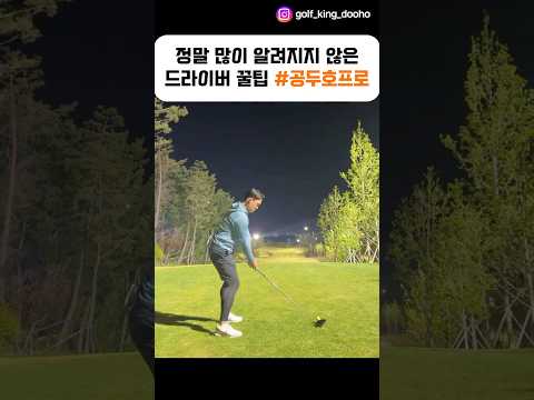 정말 많이 알려지지 않은 드라이버 꿀팁 #공두호프로 #골프 #golf #ゴルフ