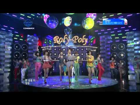 [HD]110630 T-ara - Roly Poly live Mnet M Countdown