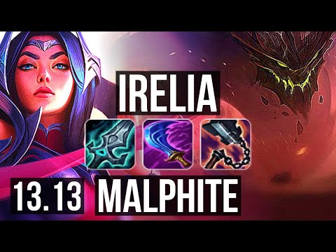 IRELIA vs MALPH (TOP) | 69% winrate, 7 solo kills, Dominating | EUW Master | 13.13