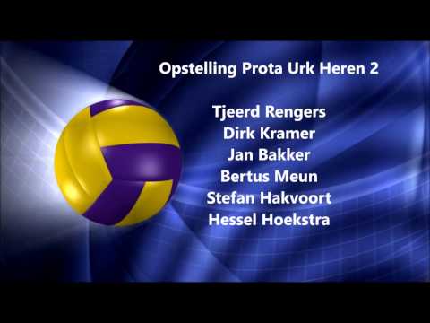 Volleybal wedstrijd Prota Urk Heren 2 - Nijeveen 10-1-2017