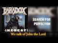 Paradox - Search For Perfection - Lyrics